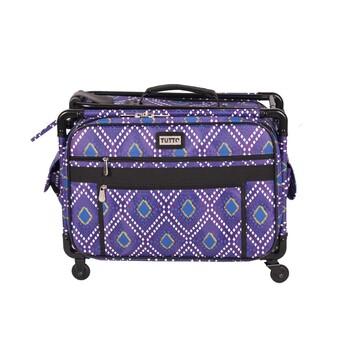 Tutto Medium Sewing Machine Bag On Wheels - Purple Modern, Image