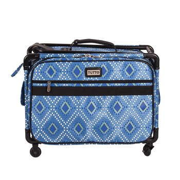 Tutto Medium Sewing Machine Bag On Wheels - Blue Modern, Image