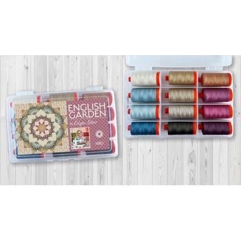 Aurifil 12pc Thread Set - English Garden by Edyta Sitar, Image