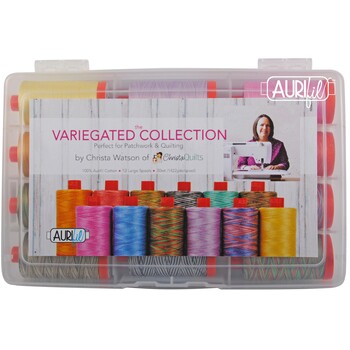 Aurifil 12pc Thread Set - The Variegated Collection by Christa Watson, Image