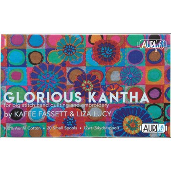 Aurifil 20pc Thread Set - Glorious Kantha Collection by Kaffe Fassett & Liza Lucy, Image