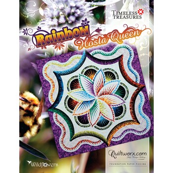 Rainbow Hosta Queen Pattern by Quiltworx, Image