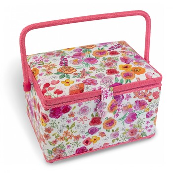 Dritz Premium Sewing Basket Set Floral, Image