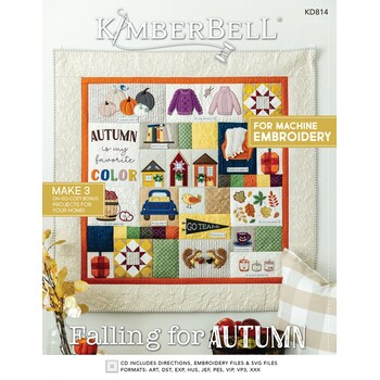 Kimberbell - Falling For Autumn Quilt - Machine Embroidery CD, Image