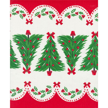 Classic Retro Holiday Toweling 920-306 Oh Christmas Tree by Stacy Iest Hsu for Moda Fabrics, Image