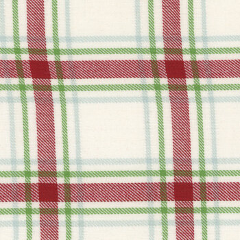 Classic Retro Holiday Toweling 920-307 Natural Plaid by Stacy Iest Hsu for Moda Fabrics, Image