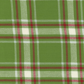 Classic Retro Holiday Toweling 920-308 Green Plaid by Stacy Iest Hsu for Moda Fabrics, Image