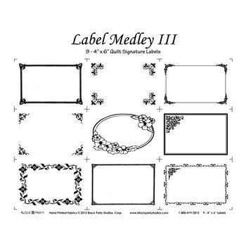 Label Medley III Panel - White, Image