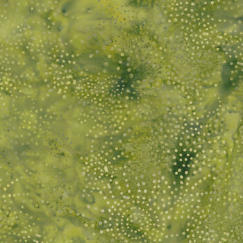 Full Bloom 721401007 Light and Dark Green Dots by Barbara Persing & Mary Hoover for Island Batik, Image