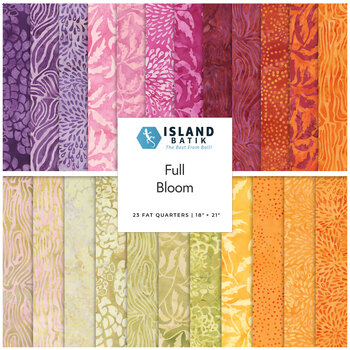 Full Bloom  23 FQ Set by Barbara Persing & Mary Hoover for Island Batik, Image