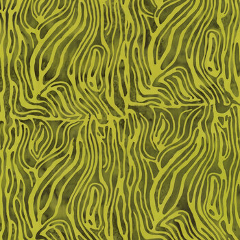 Full Bloom 721402005 Light and Dark Green Bark by Barbara Persing & Mary Hoover for Island Batik