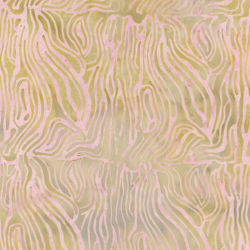 Full Bloom 721402013 Blush & Light Green Bark by Barbara Persing & Mary Hoover for Island Batik, Image