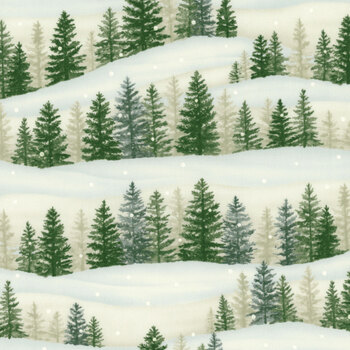 Woodland Winter 56091-11 Snowy White by Deb Strain for Moda Fabrics, Image