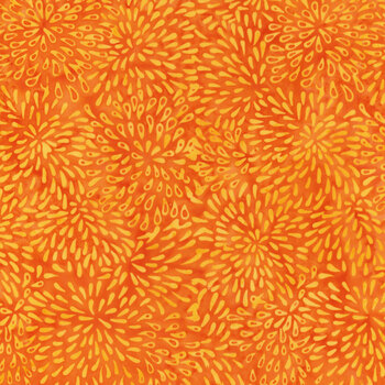 Full Bloom 721404023 Light and Dark Orange Marigold by Barbara Persing & Mary Hoover for Island Batik, Image