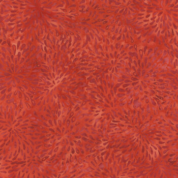 Full Bloom 721404027 Red Marigold by Barbara Persing & Mary Hoover for Island Batik, Image