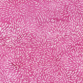 Full Bloom 721404033 Dark and Light Pink Marigold by Barbara Persing & Mary Hoover for Island Batik