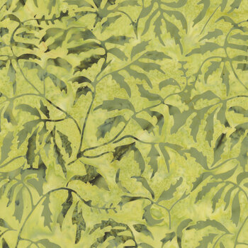 Full Bloom 721405002 Light and Dark Green Parsley by Barbara Persing & Mary Hoover for Island Batik, Image