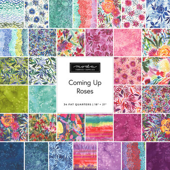 Coming Up Roses  34 FQ Set by Laura Muir for Moda Fabrics, Image