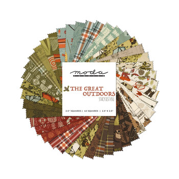  The Great Outdoors  Mini Charm Pack by Stacy Iest Hsu for Moda Fabrics, Image