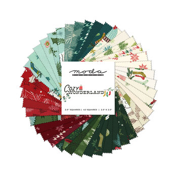 Cozy Wonderland  Mini Charm Pack by Fancy That Design House for Moda Fabrics, Image