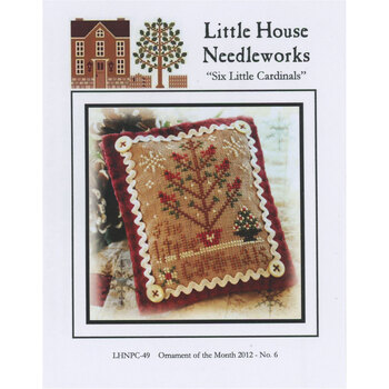 Ornament of the Month 2012 - 06 - Six Little Cardinals Cross Stitch Pattern, Image