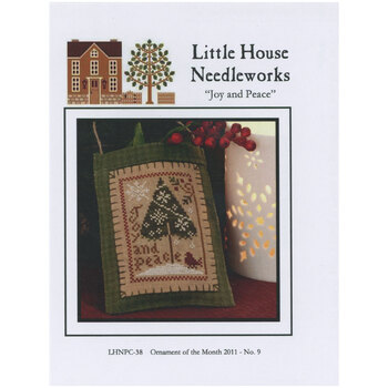 Ornament of the Month 2011 - 09 - Joy And Peace Cross Stitch Pattern, Image