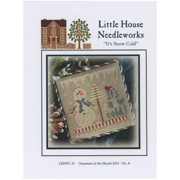 Ornament of the Month 2012 - 08 - It's Snow Cold Cross Stitch Pattern, Image