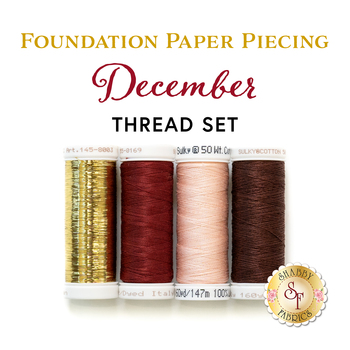  Foundation Paper Piecing - December - 4pc Thread Set