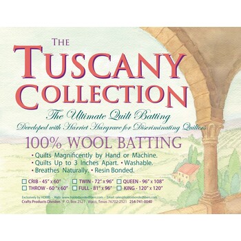 Tuscany Collection 100% Wool Queen Quilt Batting, Image