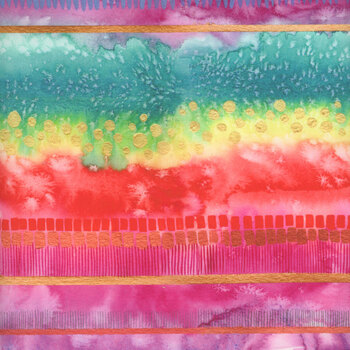 Coming Up Roses 39791-11 Rainbow by Laura Muir for Moda Fabrics, Image