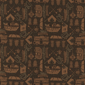 The Great Outdoors 20884-22 Cabin by Stacy Iest Hsu for Moda Fabrics, Image