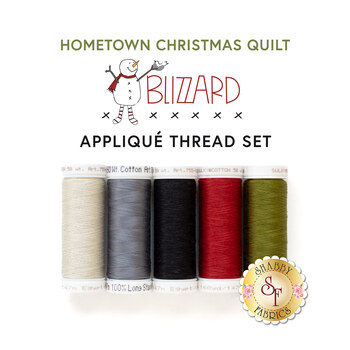  Hometown Christmas Quilt - 5pc Appliqué Thread Set, Image