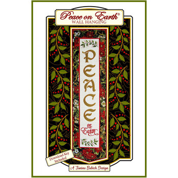 Peace on Earth Wall Hanging - Machine Embroidery Pattern, Image