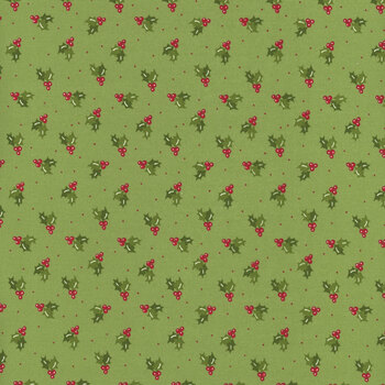 Once Upon a Christmas 43165-14 Mistletoe by Sweetfire Road for Moda Fabrics, Image