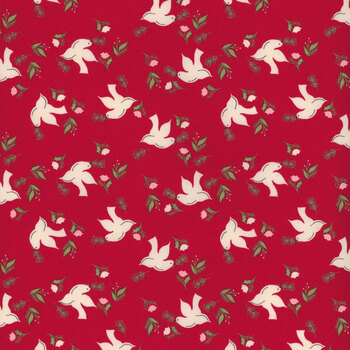 Once Upon a Christmas 43163-12 Red by Sweetfire Road for Moda Fabrics, Image