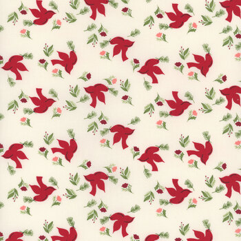 Once Upon a Christmas 43163-11 Snow by Sweetfire Road for Moda Fabrics, Image