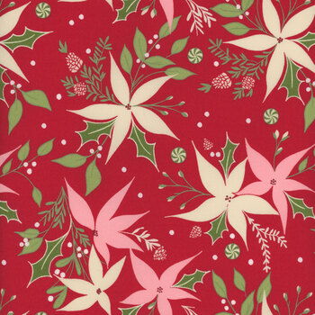 Once Upon a Christmas 43161-12 Red by Sweetfire Road for Moda Fabrics, Image