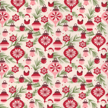 Once Upon a Christmas 43162-11 Snow by Sweetfire Road for Moda Fabrics, Image