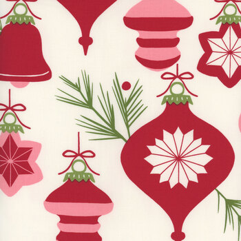 Once Upon a Christmas 43168-11 Snow Panel by Sweetfire Road for Moda Fabrics, Image