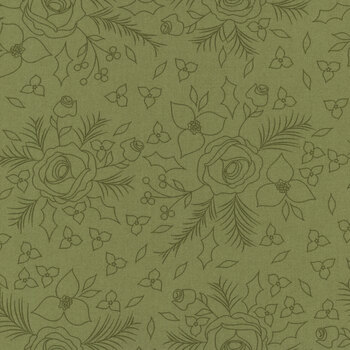 Starberry 29181-13 Green by Corey Yoder for Moda Fabrics, Image