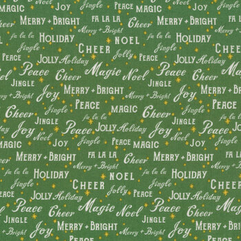 Holiday Cheer C13613-GREEN by My Mind's Eye for Riley Blake Designs, Image