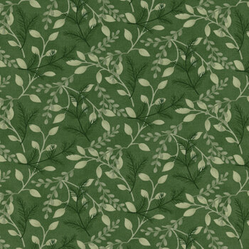 Woodland Winter 56093-14 Pine Green by Deb Strain for Moda Fabrics, Image