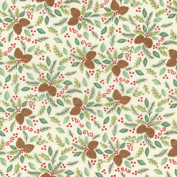 Woodland Winter 56094-11 Snowy White by Deb Strain for Moda Fabrics, Image