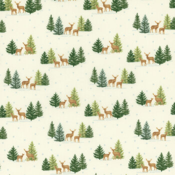 Woodland Winter 56095-11 Snowy White by Deb Strain for Moda Fabrics, Image