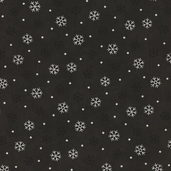 Woodland Winter 56097-17 Charcoal Black by Deb Strain for Moda Fabrics, Image