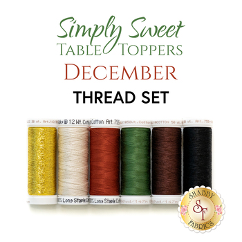  Simply Sweet Table Toppers - December - 6pc Thread Set, Image