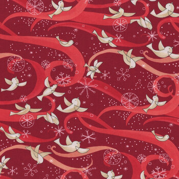 Winterly 48761-16 Crimson by Robin Pickens for Moda Fabrics, Image