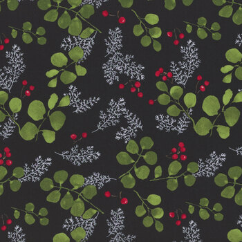 Winterly 48764-19 Soft Black by Robin Pickens for Moda Fabrics, Image