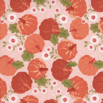 Hey Boo 5210-13 Bubble Gum Pink by Lella Boutique for Moda Fabrics, Image