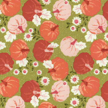 Hey Boo 5210-17 Witchy Green by Lella Boutique for Moda Fabrics, Image